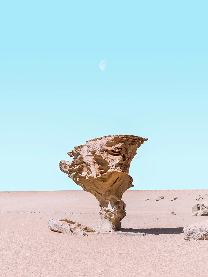 Arbol de Piedra en Uyuni