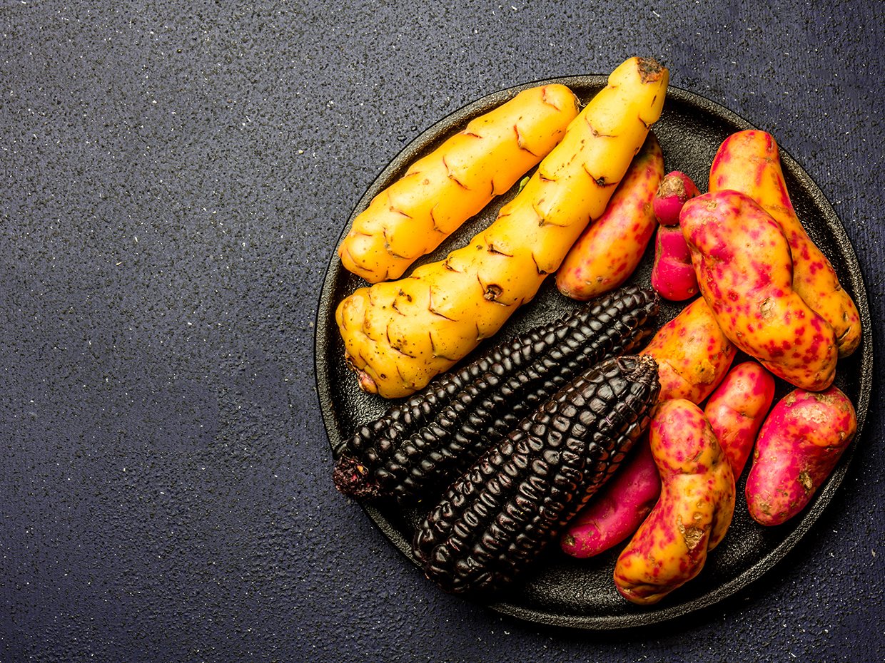 Algunos Ingredientes crudos de la cocina peruana