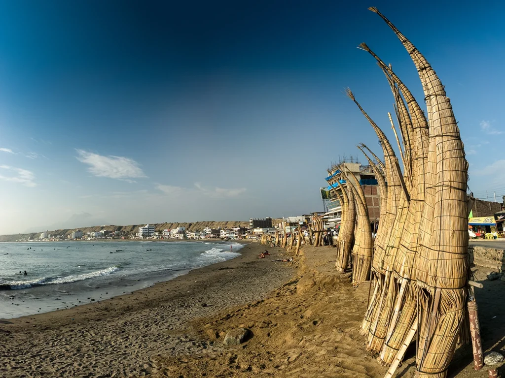 Balneario Huancacho cerca de Trujillo